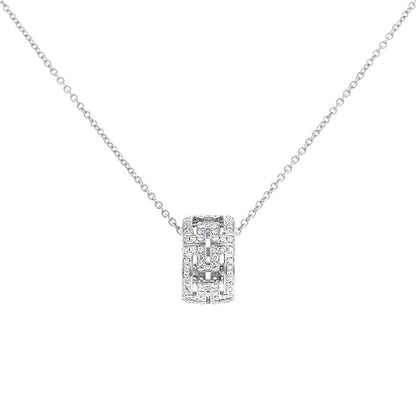 [baslovejewels]PARENTESI NECKLACE SILVER DIAMOND
