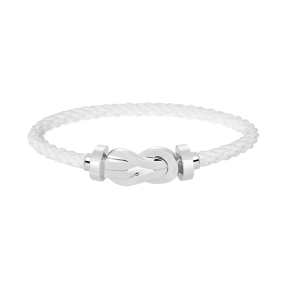[baslovejewels]CHANCE LARGE 8 FIGURE BUCKLE NO DIAMOND BRACELET SILVER