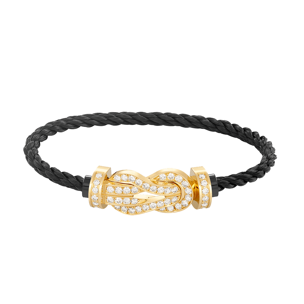 [baslovejewels]CHANCE LARGE 8 FIGURE BUCKLE FULLDIAMOND BRACELET GOLD