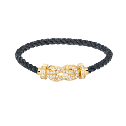 [baslovejewels]CHANCE LARGE 8 FIGURE BUCKLE FULLDIAMOND BRACELET GOLD