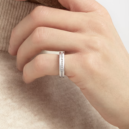 [baslovejewels]ZERO 1 ONE-BAND PAVED DIAMONDS ON THE SPIRAL RING