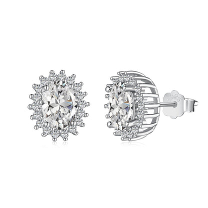 [baslovejewels]Delicate Radiant Oval Cut Daily Earrings