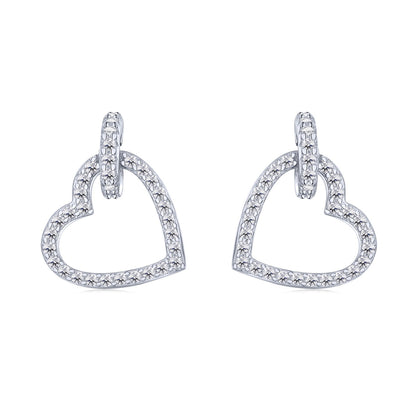 [baslovejewels]Dainty Heart Shape Earrings