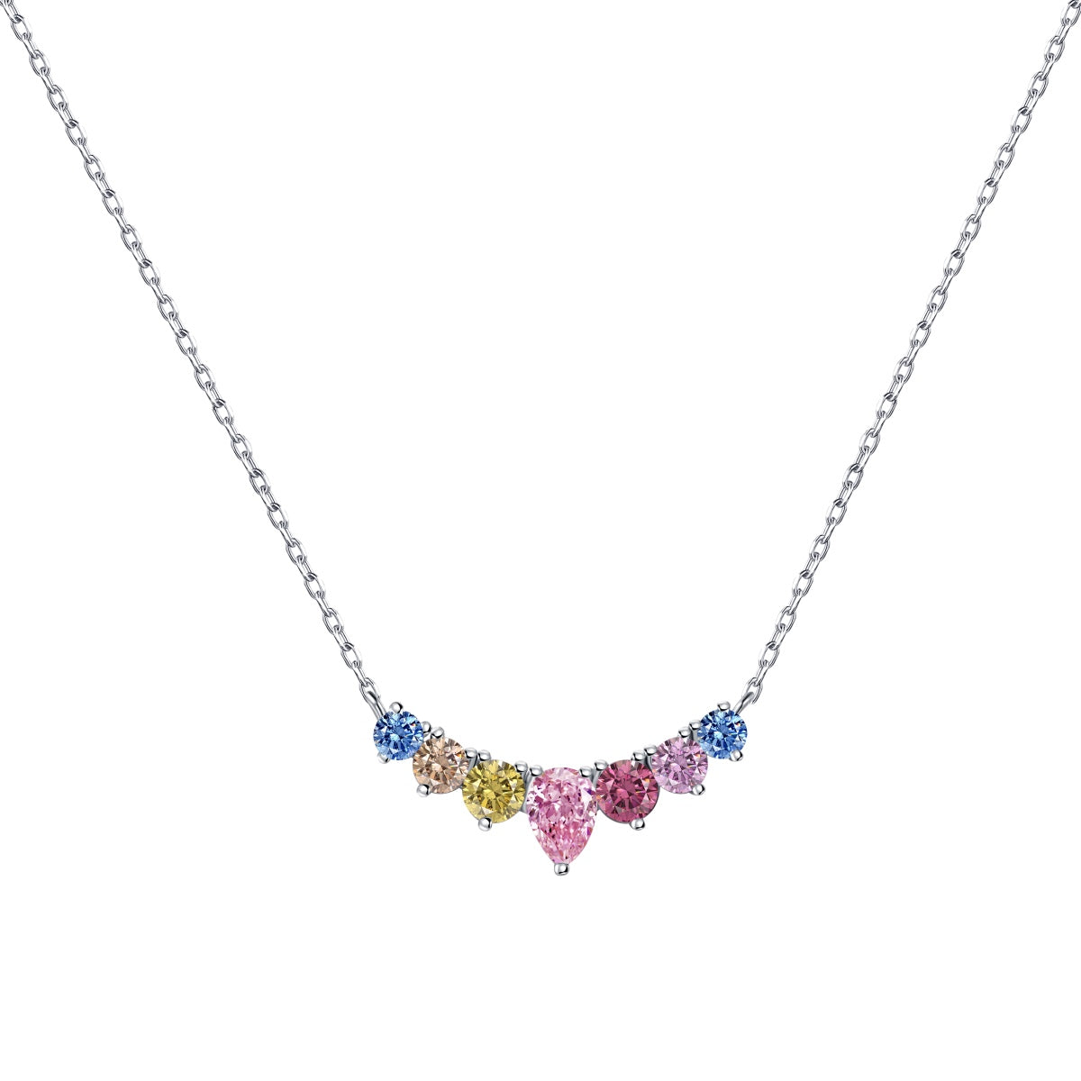 [baslovejewels]Dainty Colorful Heart Necklace