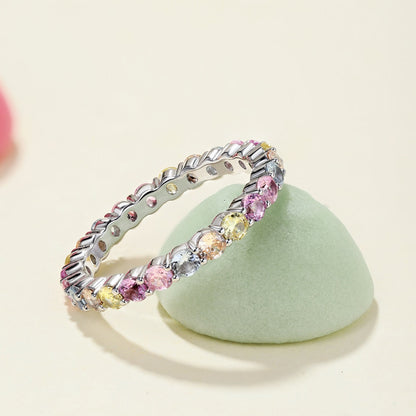 [baslovejewels]Dazzling Resplendent Round Cut Party Ring