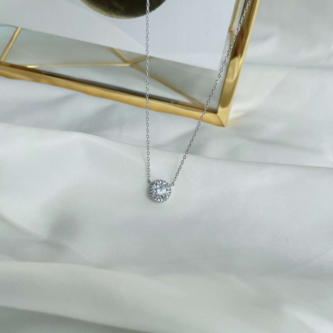 [baslovejewels]Luxurious Round Cut Necklace