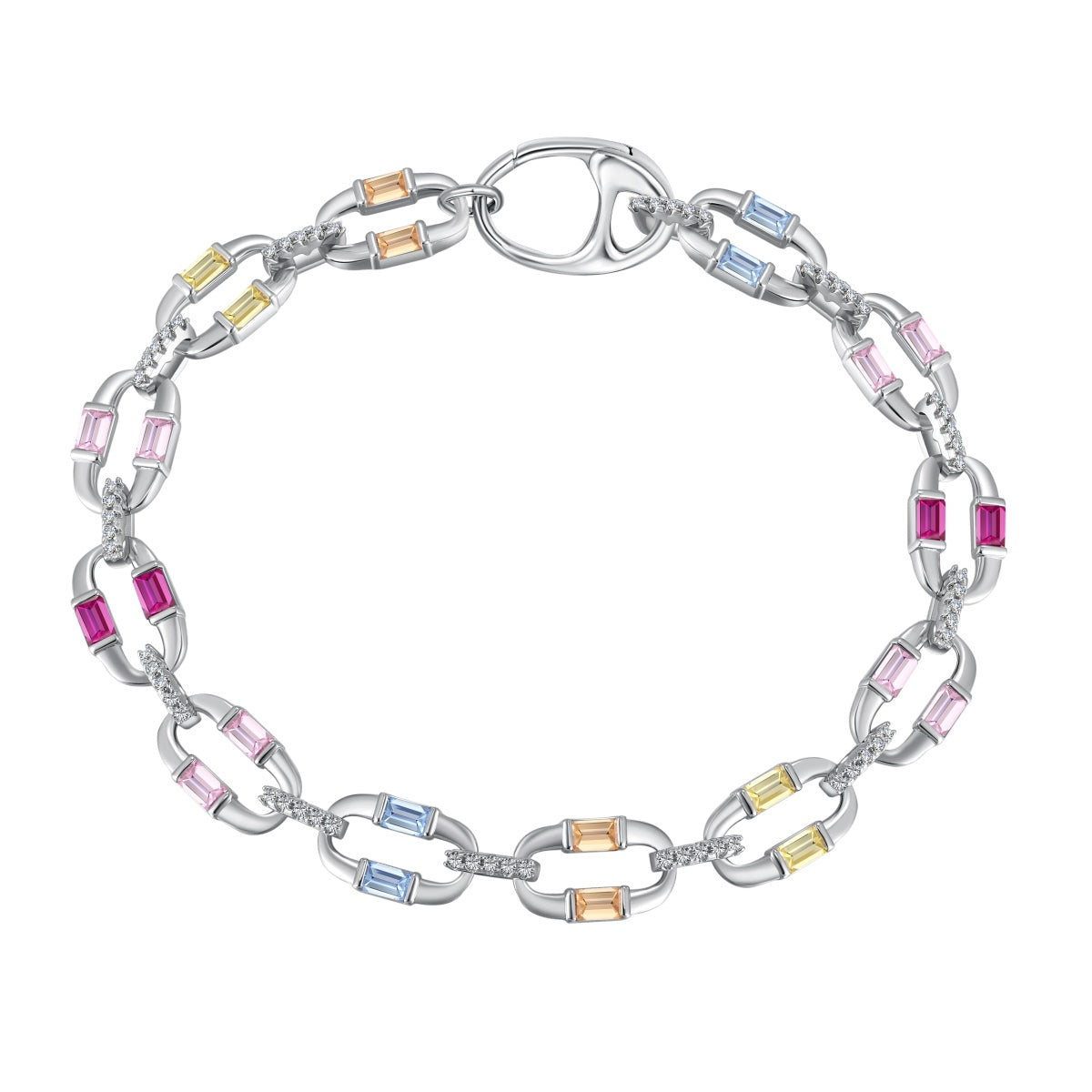 [baslovejewels]Dazzling Colorful Daily Bracelet