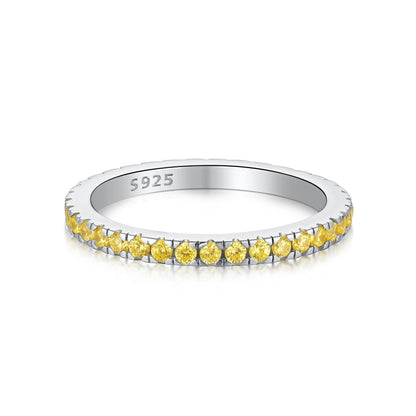[baslovejewels]Delicate Sparkling Round Cut Daily Ring