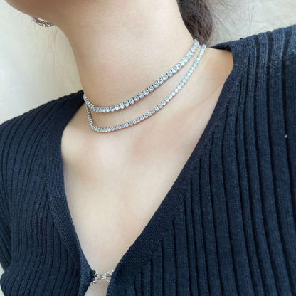[baslovejewels]Elegant Tennis Chain Necklace