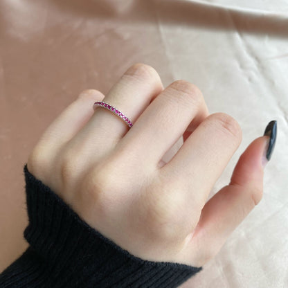 [baslovejewels]Delicate Sparkling Round Cut Daily Ring