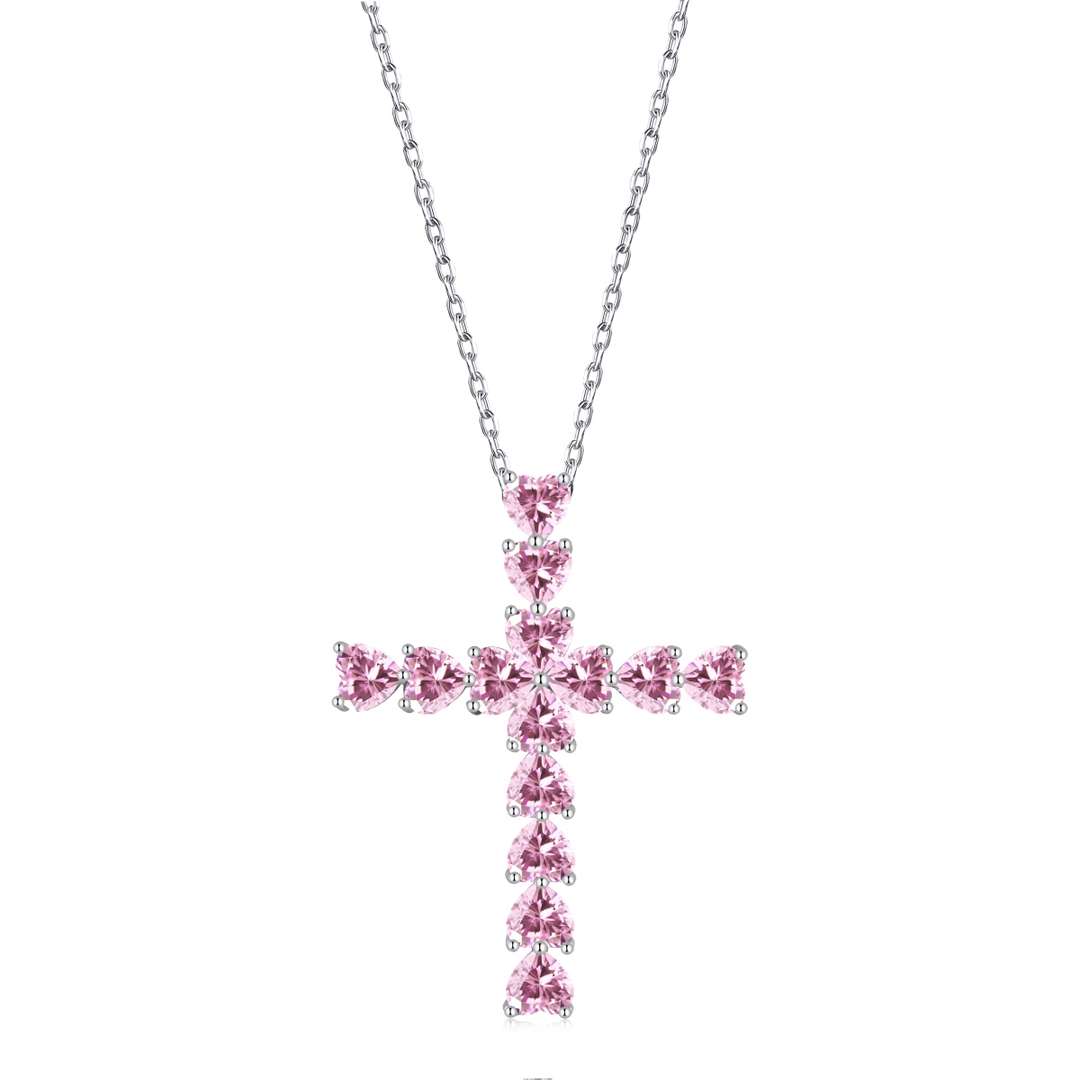 [baslovejewels]Radiant Cross Shape Necklace