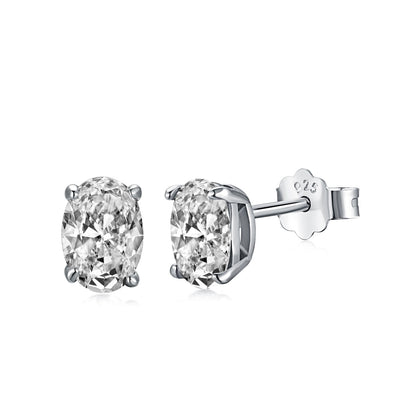 [baslovejewels]Oval Classic Dignified Elegant Earrings