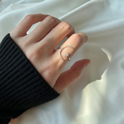 [baslovejewels]Eternity Moon & Star Ring