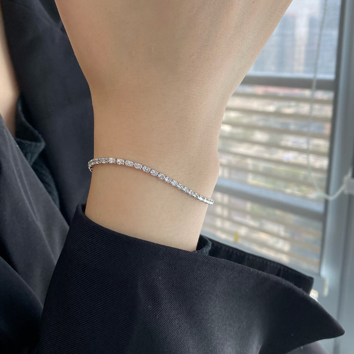 [baslovejewels]Elegant Emerald Cut Daily Bracelet