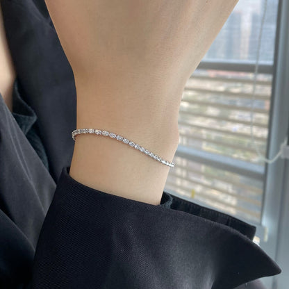 [baslovejewels]Elegant Emerald Cut Daily Bracelet