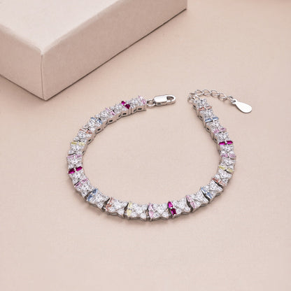 [baslovejewels]Unique Colorful Flower Shape Daily Bracelet