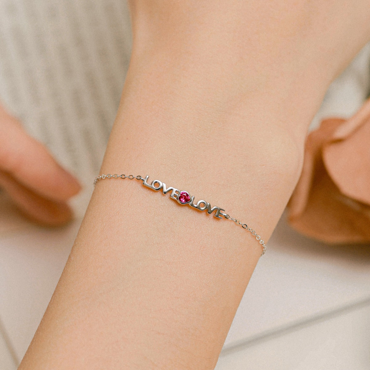 [baslovejewels]Romantic Heart Shape Lover Bracelet