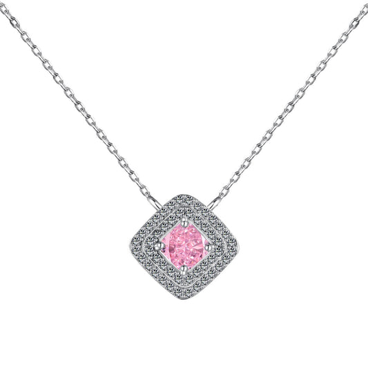 [baslovejewels]Sparkling Asscher Cut Necklace