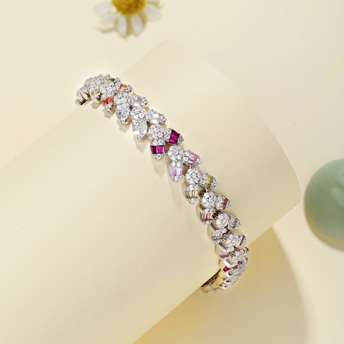 [baslovejewels]Dainty Exquisite Flower Shape Daily Bracelet