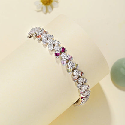 [baslovejewels]Dainty Exquisite Flower Shape Daily Bracelet