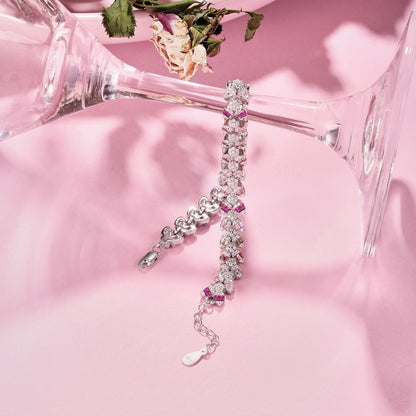 [baslovejewels]Dainty Exquisite Flower Shape Daily Bracelet