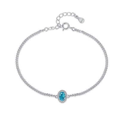 [baslovejewels]Exquisite Oval Shape Bracelet