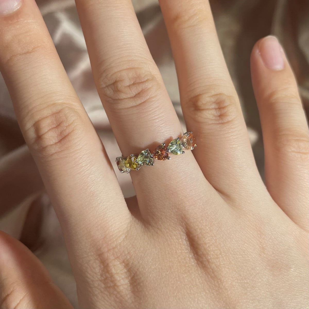 [baslovejewels]0.25 Carat Radiant Romance Heart Cut Lover Ring