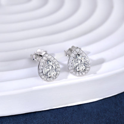 [baslovejewels]Luxurious Water Drop Shape Earrings