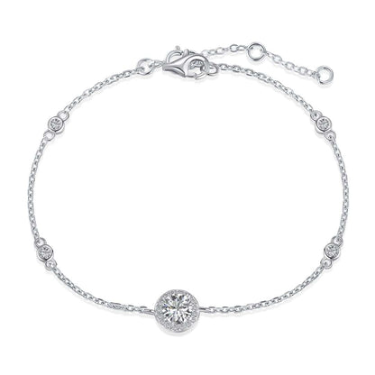 [baslovejewels]Dazzling Round Cut Shape Bracelet