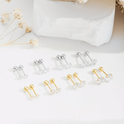 [baslovejewels]Unique U-Shaped Ear Bone Earrings