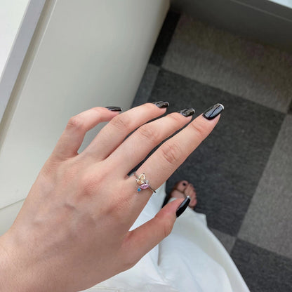 [baslovejewels]Radiant Colorful Multi Cut Daily Ring