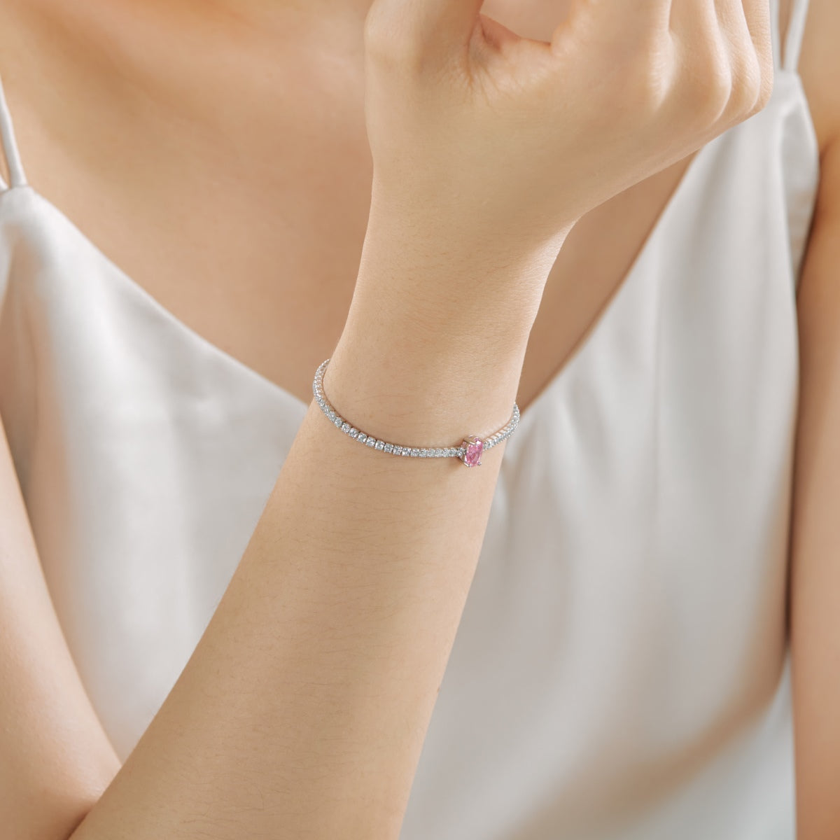 [baslovejewels]0.75 Carat Exquisite Oval Cut Daily Bracelet