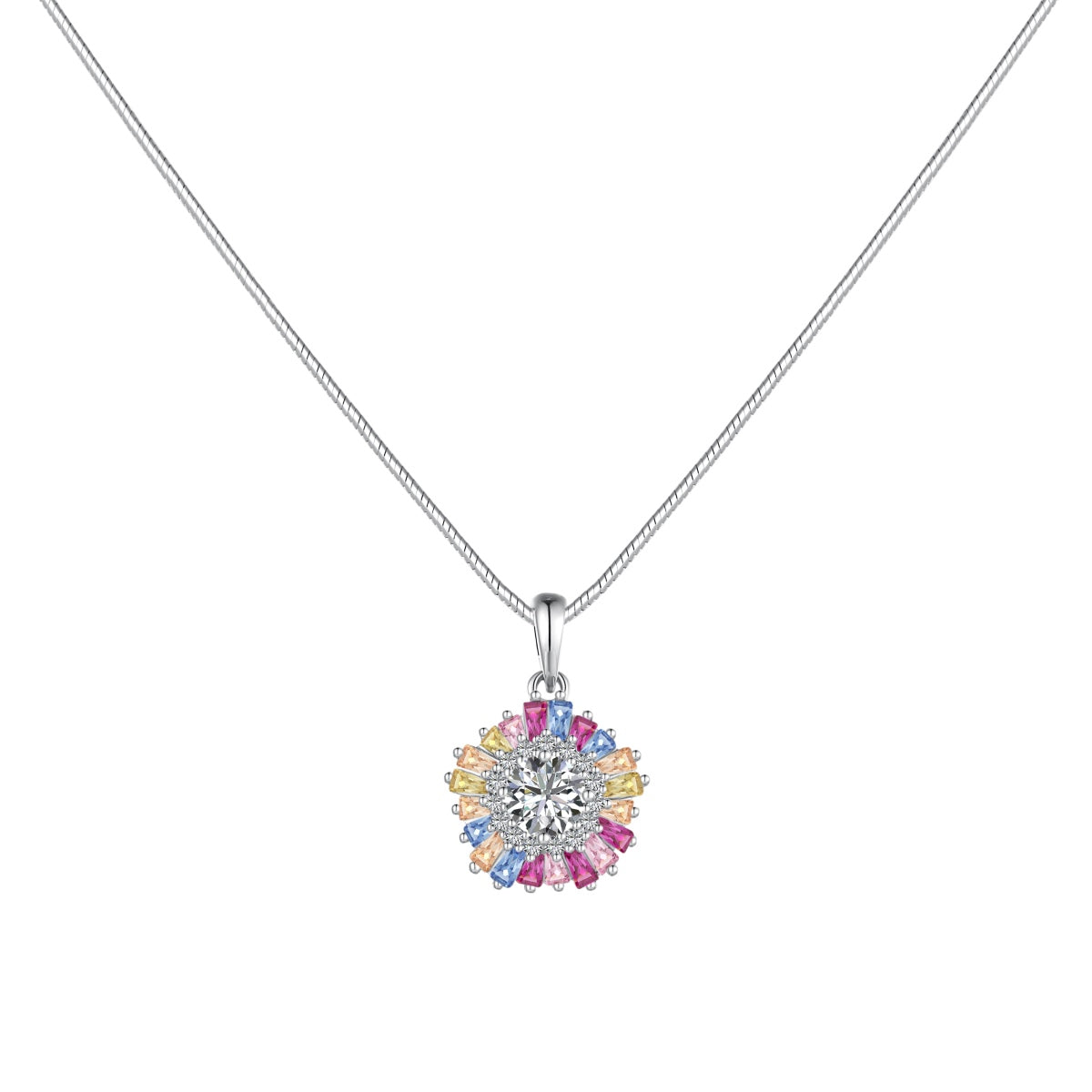 [baslovejewels]Charming Flower Colorful Necklace