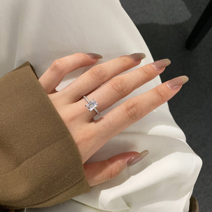 [baslovejewels]2.0 Carat Scintillating Ornate Radiant Cut Party Ring