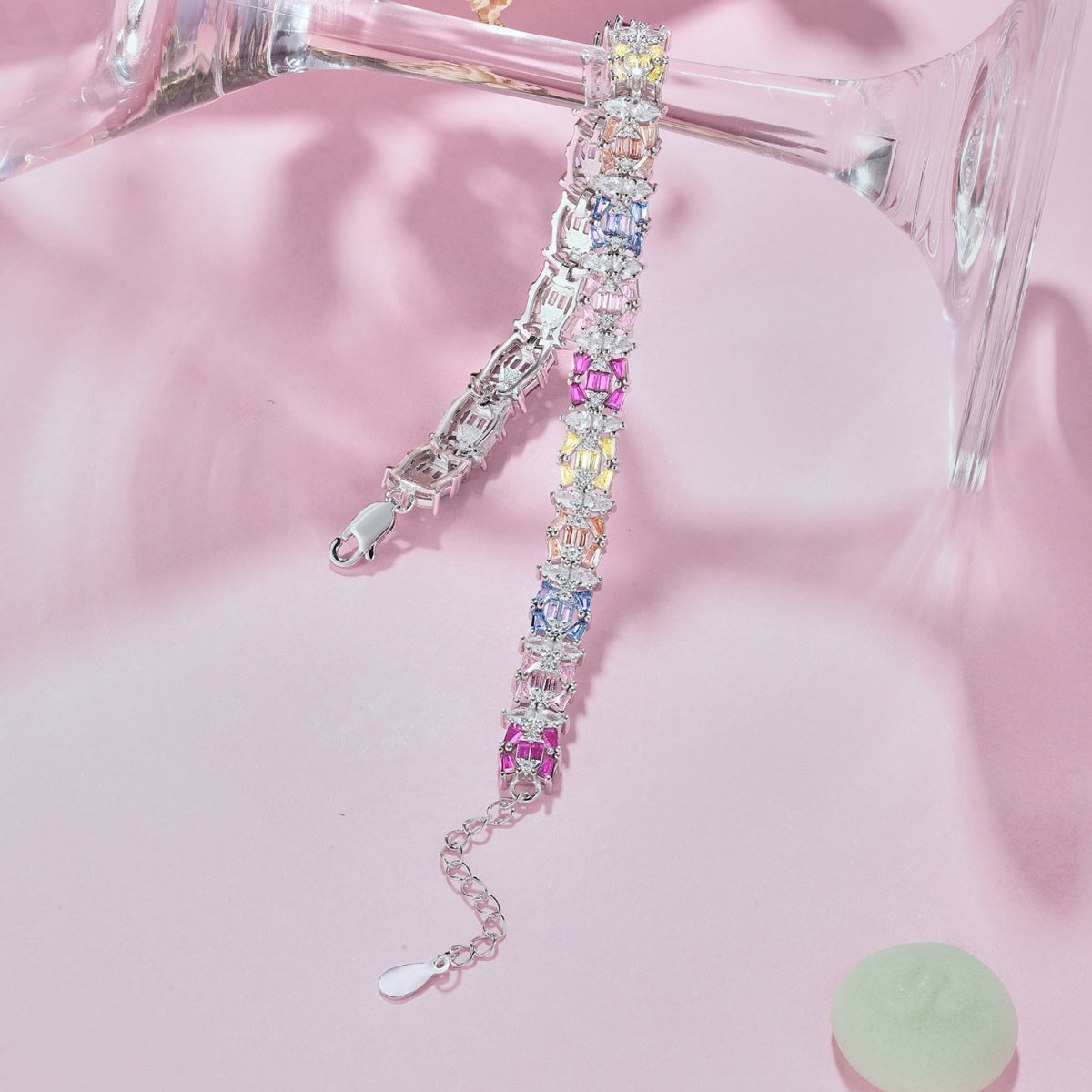 [baslovejewels]Delicate Colorful Multi Cut Party Bracelet