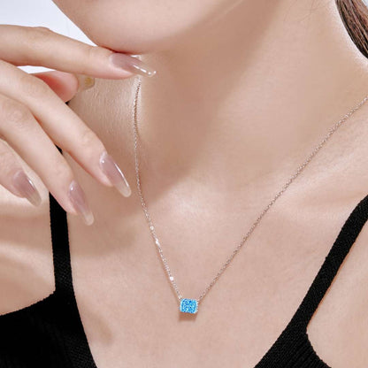 [baslovejewels]Luxurious Square Shape Colorful Necalack