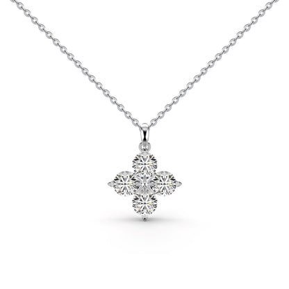 [baslovejewels]Four-Leaf Clover And Eight-Pointed Star Necklace
