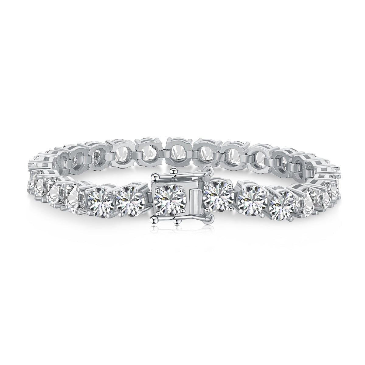 [baslovejewels]0.75 Carat Dazzling Round Cut Wedding Bracelet