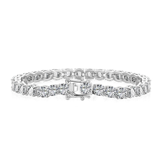 [baslovejewels]Ornate Sparkling Round Cut Wedding Bracelet