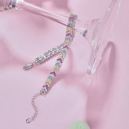 [baslovejewels]Ornate Sparkling Round Cut Party Bracelet