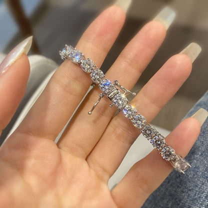 [baslovejewels]0.75 Carat Dazzling Round Cut Wedding Bracelet