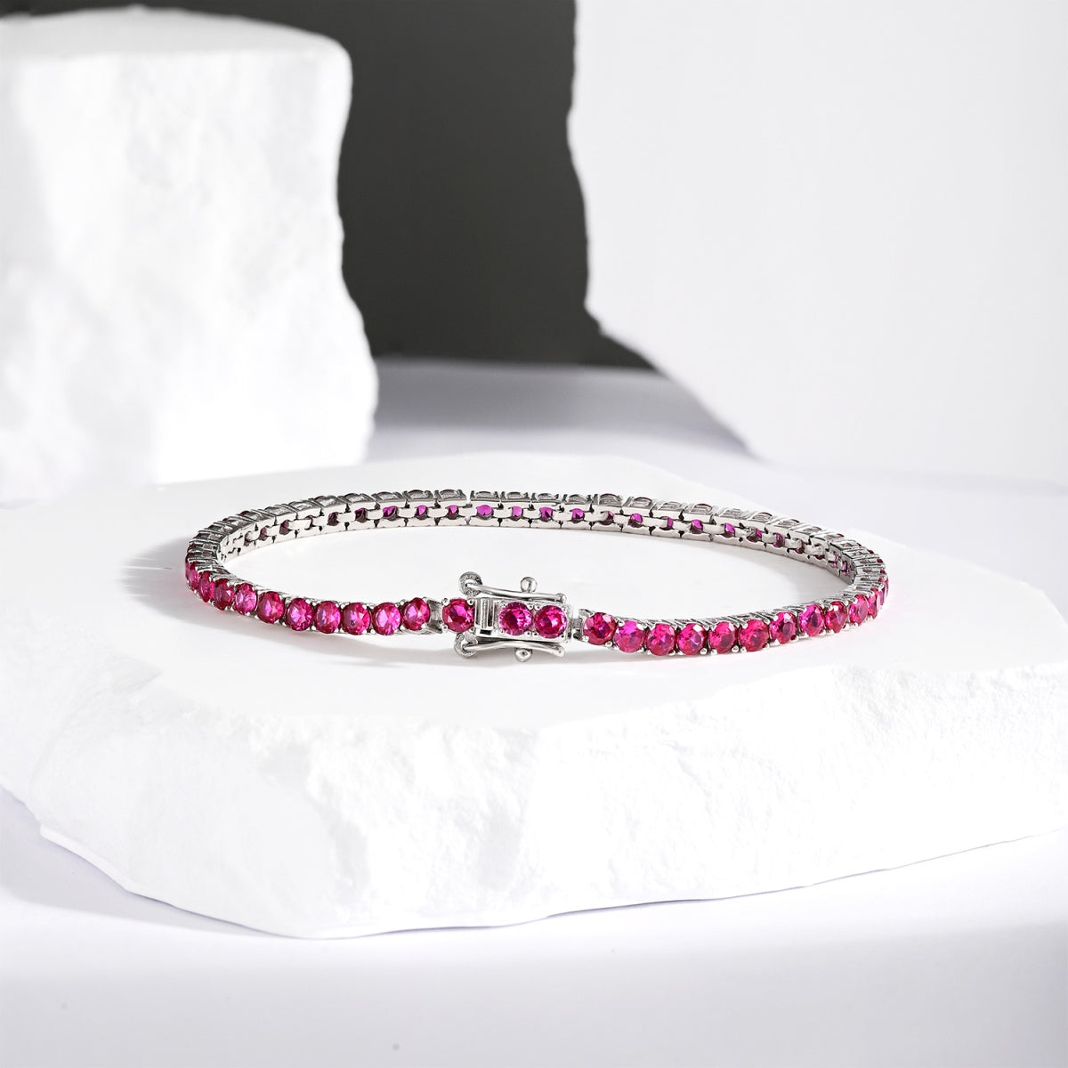 [baslovejewels]Radiant Colorful Round Cut Party Bracelet