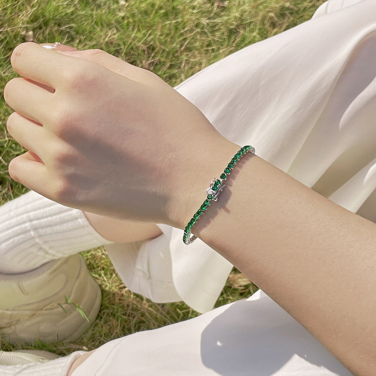 [baslovejewels]Radiant Colorful Round Cut Party Bracelet