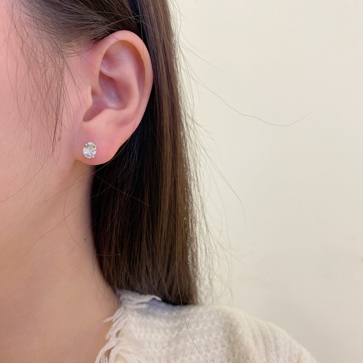 [baslovejewels]Oval Classic Dignified Elegant Earrings