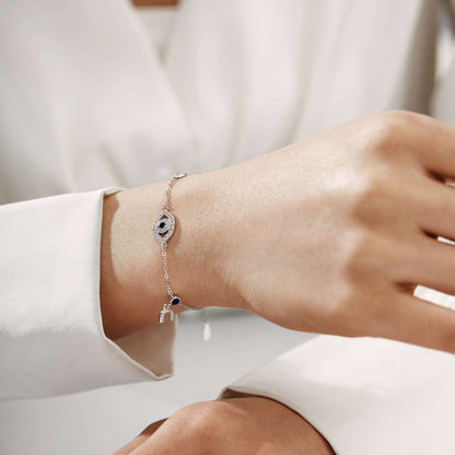 [baslovejewels]Dainty Eye Shape Necklace