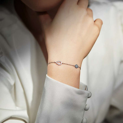 [baslovejewels]Gost Shape & Round Shape Necklace