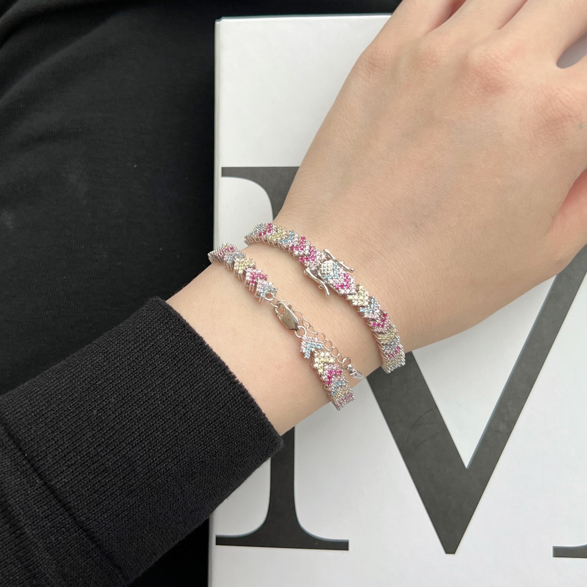 [baslovejewels]Ornate Sparkling Round Cut Party Bracelet