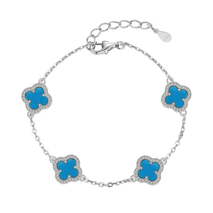 [baslovejewels]Four-Leaf Clover Exquisite Bracelet
