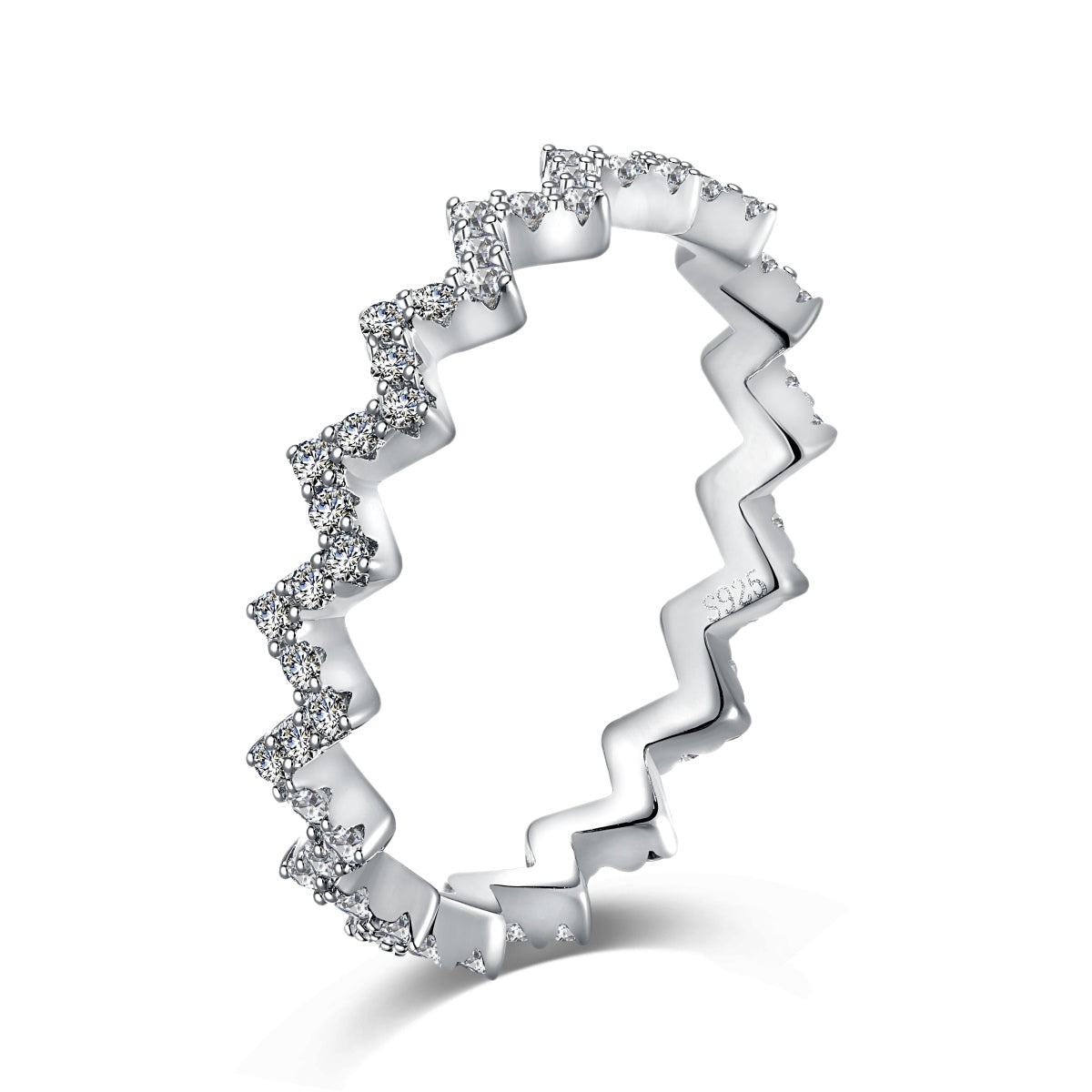 [baslovejewels]Delicate Enchanting Wave Shape Daily Ring