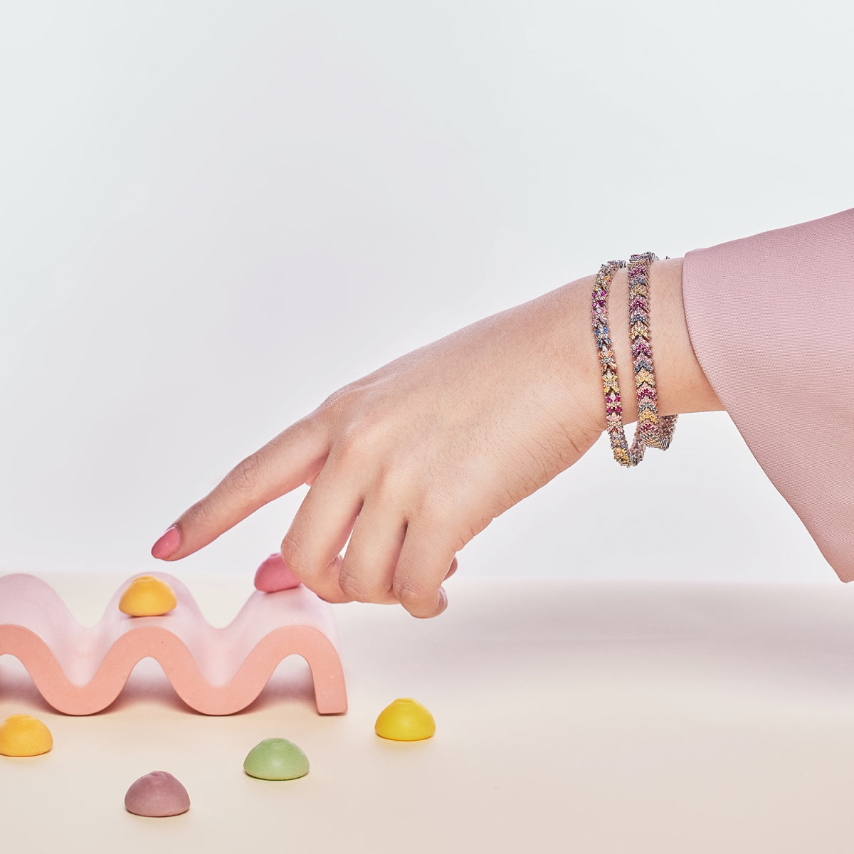 [baslovejewels]Ornate Sparkling Round Cut Party Bracelet